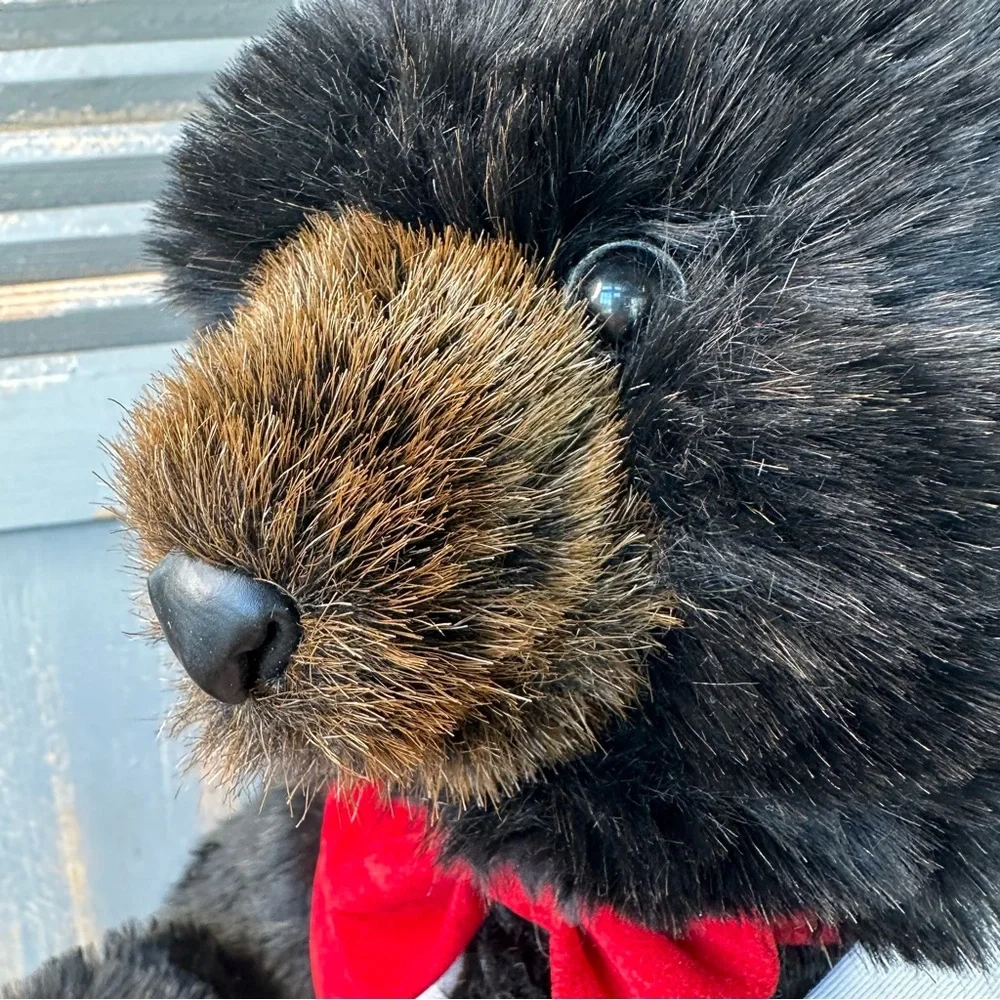 Ditz Designs Black Bear With Vest And Bow Tie 24" - Picture 4 of 16